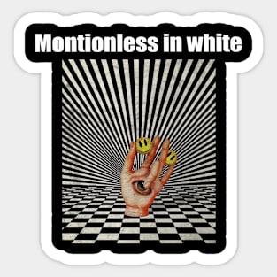 Illuminati Hand Of Montionless in white Sticker
